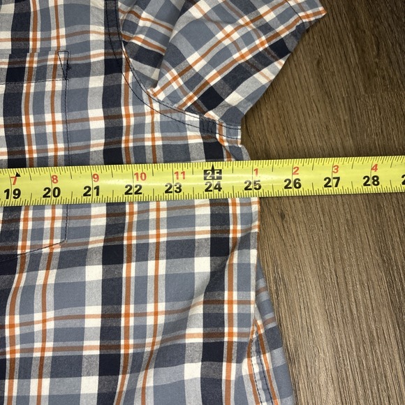 Carhartt Shirt Lot Of 2 Men XL Red Blue Plaid Relaxed Fit Short Sleeve Button Up - Picture 11 of 12